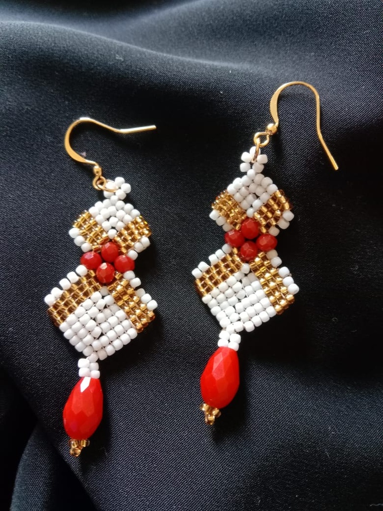 Drop Beads Earring